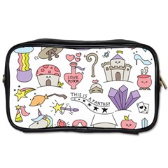 Fantasy Things Doodle Style Vector Illustration Toiletries Bag (two Sides) by Bedest