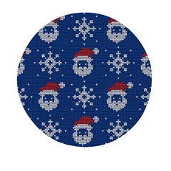 Santa Clauses Wallpaper Mini Round Pill Box (pack Of 5) by artworkshop