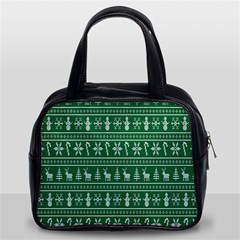 Wallpaper Ugly Sweater Backgrounds Christmas Classic Handbag (two Sides) by artworkshop