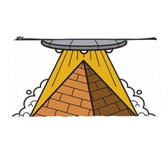 Unidentified Flying Object Ufo Under The Pyramid Pencil Case by Sarkoni