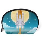 Space Exploration Illustration Accessory Pouch (Large) Back