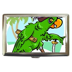 Parrot Hat Cartoon Captain Cigarette Money Case by Sarkoni