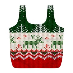 Merry Christmas Ugly Full Print Recycle Bag (l) by artworkshop