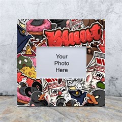 Stickerbomb Crazy Graffiti Graphite Monster White Box Photo Frame 4  X 6  by Bedest