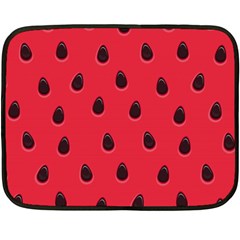 Seamless Watermelon Surface Texture Two Sides Fleece Blanket (mini) by Hannah976