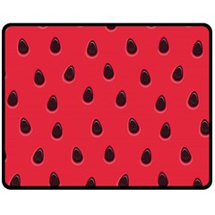 Seamless Watermelon Surface Texture Fleece Blanket (medium) by Hannah976