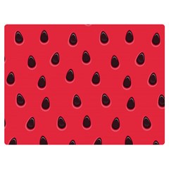 Seamless Watermelon Surface Texture Two Sides Premium Plush Fleece Blanket (extra Small) by Hannah976