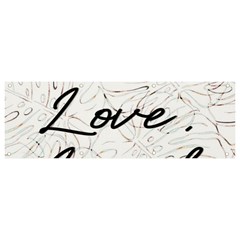 Live Love Laugh Monstera  Banner And Sign 9  X 3  by ConteMonfrey