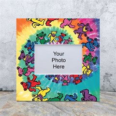 Grateful Dead Bears Tie Dye Vibrant Spiral White Box Photo Frame 4  X 6  by Bedest