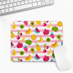 Tropical Fruits Berries Seamless Pattern Small Mousepad by Ravend