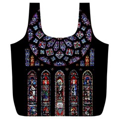 Photos Chartres Rosette Cathedral Full Print Recycle Bag (xl) by Bedest