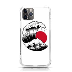 Japanese Sun & Wave Iphone 11 Pro 5 8 Inch Tpu Uv Print Case by Cendanart