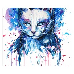 Cat Premium Plush Fleece Blanket (small) by saad11