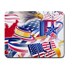 United States Of America Usa  Images Independence Day Small Mousepad by Ket1n9