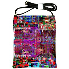 Technology Circuit Board Layout Pattern Shoulder Sling Bag by Ket1n9