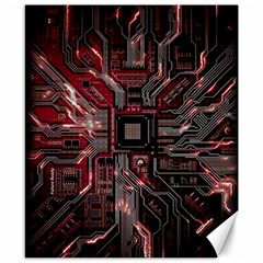 Chip Retro Technology Canvas 8  X 10  by Cendanart