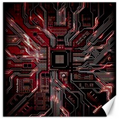 Chip Retro Technology Canvas 12  X 12  by Cendanart