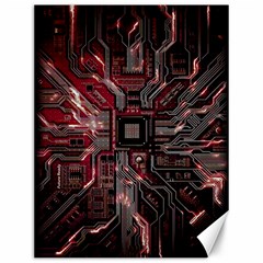 Chip Retro Technology Canvas 12  X 16  by Cendanart