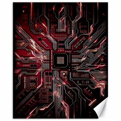 Chip Retro Technology Canvas 16  X 20  by Cendanart