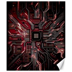 Chip Retro Technology Canvas 20  X 24  by Cendanart