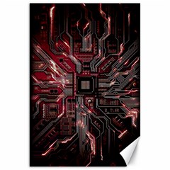 Chip Retro Technology Canvas 20  X 30  by Cendanart