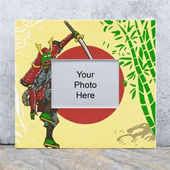 Meme Samurai Artwork Japaneses White Wall Photo Frame 5  X 7  by Cendanart