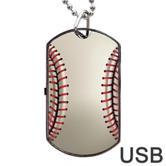 Baseball Dog Tag Usb Flash (one Side) by Ket1n9