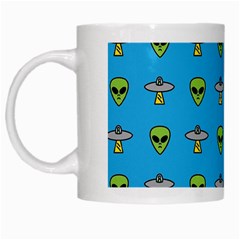 Alien Pattern White Mug by Ket1n9