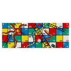 Snakes And Ladders Banner And Sign 8  X 3  by Ket1n9