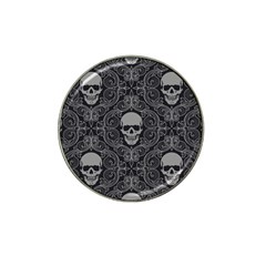 Dark Horror Skulls Pattern Hat Clip Ball Marker by Ket1n9