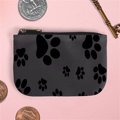 Dog Foodprint Paw Prints Seamless Background And Pattern Mini Coin Purse by Ket1n9