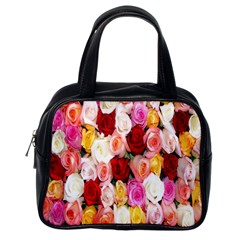 Rose Color Beautiful Flowers Classic Handbag (one Side) by Ket1n9