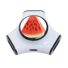 Seamless Background With Watermelon Slices 3-port Usb Hub by Ket1n9