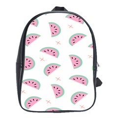 Watermelon Wallpapers  Creative Illustration And Patterns School Bag (xl) by Ket1n9