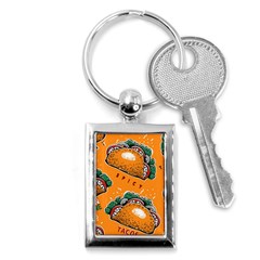 Seamless Pattern With Taco Key Chain (rectangle) by Ket1n9