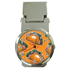 Seamless Pattern With Taco Money Clip Watches by Ket1n9