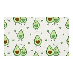 Cute Seamless Pattern With Avocado Lovers Banner And Sign 5  X 3  by Ket1n9