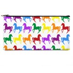 Colorful Horse Background Wallpaper Pencil Case Front