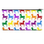 Colorful Horse Background Wallpaper Pencil Case Back