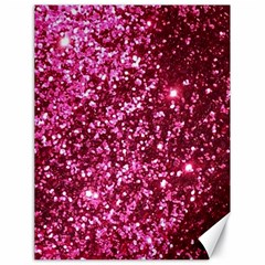 Pink Glitter Canvas 18  X 24  by Hannah976