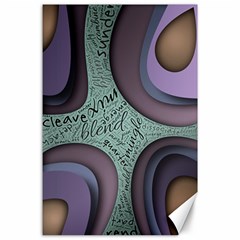 Converge Diverge Mingle Mix Divide Canvas 24  X 36  by Paksenen