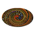 Swirl Vortex Emoji Cyclone Motion Art Oval Magnet Front