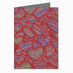 Love Hearts Valentines Connection Greeting Cards (pkg Of 8) by Paksenen