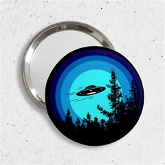 Ufo Alien Night Sky Night 2 25  Handbag Mirrors by Cendanart