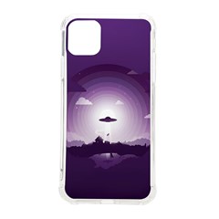 Ufo Illustration Style Minimalism Silhouette Iphone 11 Pro Max 6 5 Inch Tpu Uv Print Case by Cendanart