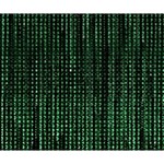 Green Matrix Code Illustration Digital Art Portrait Display Deluxe Canvas 14  x 11  (Stretched) 14  x 11  x 1.5  Stretched Canvas