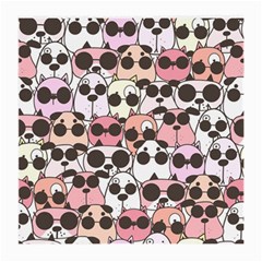 Cute Dog Seamless Pattern Background Medium Glasses Cloth by Grandong