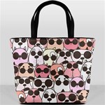 Cute Dog Seamless Pattern Background Bucket Bag Back