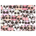 Cute Dog Seamless Pattern Background Two Sides Premium Plush Fleece Blanket (Extra Small) 40 x30  Blanket Back