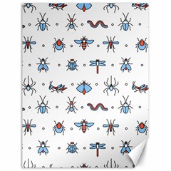 Insects Icons Square Seamless Pattern Canvas 18  X 24  by Bedest